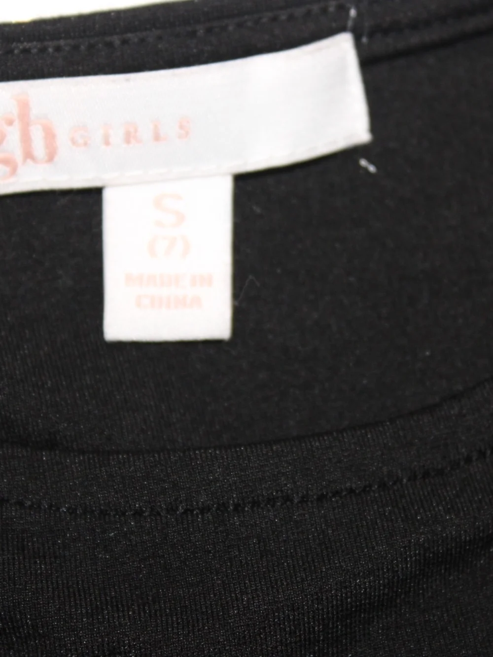 GB girls Black Puff Sleeve One-Piece Bodysuit